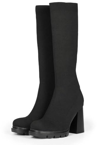 Stivali Alti Tipo CALZINO Tacco E Suola Track Laurens