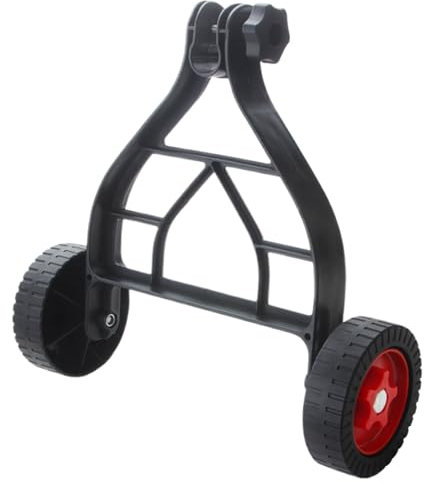 Stützräder für Trimmer,verstellbare Rasenmäherräder für 25-mm-28-mm-Trimmerstange,einfach zu schiebendes Hilfsrad für Rasentrimmer-Anbauzubehör für handgeführte Rasentrimmer