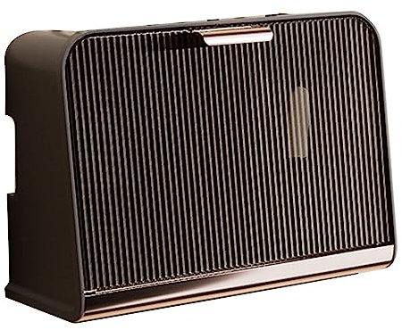 Scatola Portaoggetti per Router WIFI di Grande capacità con Coperchio, Materiale PP e PET Ecologico Alla Moda e Decorativo, Montaggio a Parete per (Colore caffè Grandi dimensioni