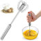 Whizzy Whisk,2024 New Stainless Steel Semi-Automatic Whisk,Automatic Whisk Mixer Stirrer Tool,Hand Push Mixer Stirrer Kitchen Gadgets for Blending, Whisking, Beating