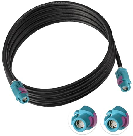 Eightwood HSD LVDS Z Buchse Kabel 300cm 535 4-Core für BMW F30 F31 F10 F11 F25 F15 Audi VW Mercedes Citroen Peugeot Video Audio Rückfahrkamera Nachrüstung Navigation