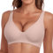 Reggiseno Senza Ferretto Reggiseno Donna Senza Cuciture Push Up Scollo a V Comodo Morbido(Beige,M)