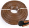 SWAWIS Hilo Desbrozadora 2,4mm x 100M Nylon Hilo Trenzado Desbrozadora Accesorios Desbrozadora Recambios Desbrozadora Hilo para Desbrozadora,4 Bordes Marrón