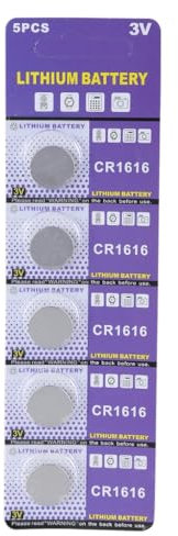 HINAYOSAN CR1616 Knopfzellenbatterien, 3 V, Lithium-Batterien, Ersatz für Uhren, Taschenrechner, Fernbedienung, Spielzeug, 5 Stück