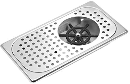 HOMSFOU Enjuagador De Vasos Para Fregadero Lavavasos Inoxidable Duradero y Seguro Compatible Varios Tipos De Vasos Lavava Copas Tazas y De Cerveza Antideslizante Resistente Oxidación