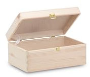 Pinus - Holzkiste mit Deckel und Schloss 20x15x10 cm, Kleine Holzbox, Aufbewahrungsbox Holz Box, Wooden Box With Lid, Erinnerungsbox, Erinnerungskiste, Kästchen, Holz Schachtel Natural Farbe