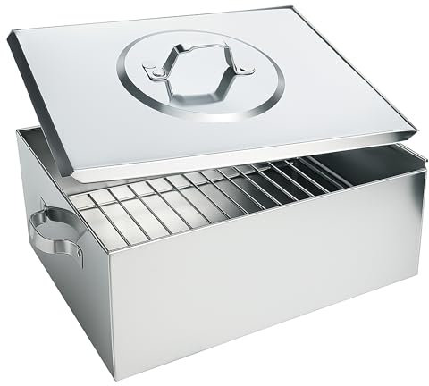 Sicignano | Arrosticarciofi in Lamiere con Coperchio | Cottura Tradizionale e Gusto Autentico per Carciofi Arrostiti su Barbecue (2, Rettangolare)