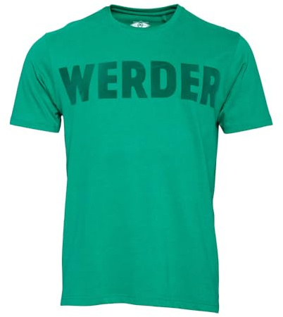 Werder Bremen GOTS Werder T-Shirt (DE/NL/SE/PL, Alphanumerisch, L, Regular, Regular, grün)