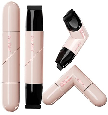2Pcs faltbarer Gel-Eyeliner-Stempel-Set für perfekte Flügel, wasserdicht und wischfester (schwarz + braun)