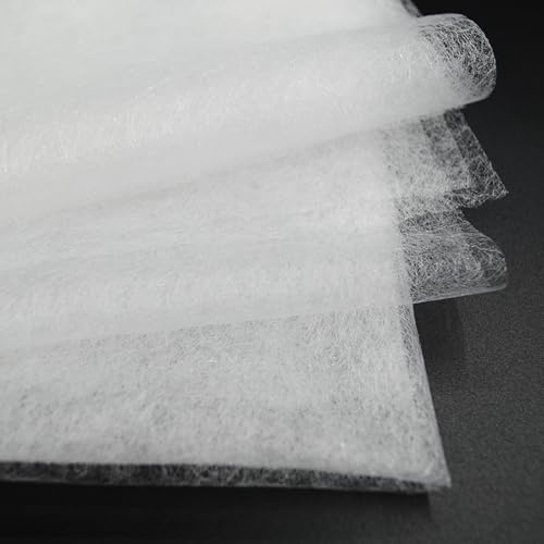 Double Sided Fusible Web, 50cm x 6m Iron-on Adhesive Non-Woven Bondaweb | White Fusible Interfacing for Sewing Lightweight Bonding Web for Fabric Applique DIY Crafts