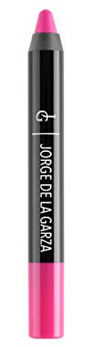 Jorge de la garza Makeup Lip Velvet Barra de labios jumbo waterproof (Fucsia), 25 Pink