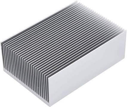 Awxlumv Large Aluminum Heat Sink 3.94 x2.71 x 1.41 / 100mm x 69mm x 36mm Heatsink High Power Cooling Plate 27 Fin Radiator GPU Cooler IC Module PC Computer Led PCB Charger Electronics Amplifier