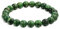 Bling Jewelry Edelstein Halbedelstein Grüner Afrikanischer Jade Runder Perlenkugel 8MM Stapel Stretch Armband Für Frauen Männer Teenager Unisex Strang