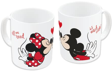 Minnie und Mickey Tasse, Keramik, 325 ml