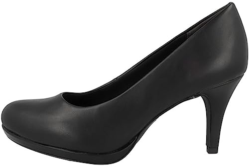 Tamaris Damen Pumps, Black Matt, 40 EU