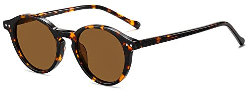 SHEEN KELLY Acetat polarisierte trendige ovale Sonnenbrille für Männer Frauen mit getöntem Objektiv Art Retro Eyewear