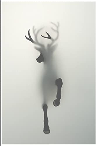 Fensterfolie Selbsthaftend Blickdicht Tier Hirsch Sichtschutzfolie Fensterfolie Anti-UV Dekorfolie Statisch Fensteraufkleber für Wohnzimmer Küche Büro (44,5x200 cm)