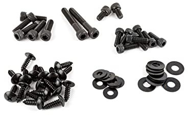 Vis de carénage STR8 acier, noir pour MBK Booster Rocket/Yamaha BW's