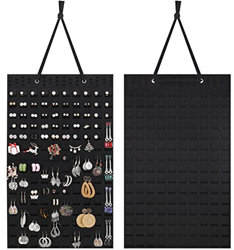 Fanshiontide Earring Holder, Jewelry Holder Hanging Earring Organiser Earring Stand Display Wall Earring Hanger Wall Mount Jewelry Stand Holder for Necklaces Bracelet Earrings Ring