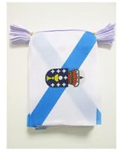 Bandera de plástico de Galicia