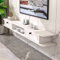 Wall Mounted TV Cabinet, Matte Wood Multimedia Storage Shelf, Wall-Mounted TV Unit DVD/Blu-Ray Player Satellite TV Box Cable Box/C / 140CM