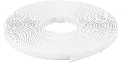 sourcing map Boning for Sewing, 1Pcs 25 Yards 12mm - Polyester Sew-Through High-Density Corset Boning for Wedding Dress, Bridal Gown (White)