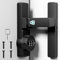 Serratura Porta Scorrevole, 68×108 mm Serratura Smart per Porta ad Angolo Retto di 90 Gradi, Dispositivo di Sicurezza Antifurto Luminoso, per Porte in Acciaio Inossidabile, Porte Scorrevoli
