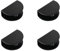 4Pcs Glass Shelf Brackets Stainless Steel Clip Holder Adjustable Glass Clamp Square Glass Shelf Clamp for 10mm Glass Acrylic Wood (Black, Medium)