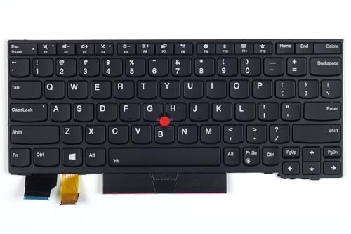 tradebit - Tastatur für Lenovo ThinkPad L13 X280 A285 X390 X395 LED QWERTY US