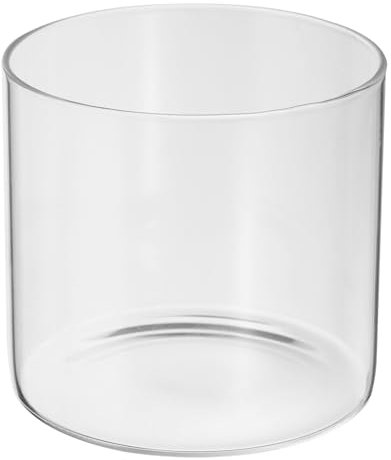 PATIKIL 6x5 Clear Glass Cylinder Vase, Tabletop Flowers Vase Floating Candle Holder Vase for Home Decor Wedding Centerpieces, Transparent