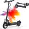 JOYOR T6 Trottinette Electrique Adulte Professionelle Autonomie 55-75KM Moteur 600W Batterie 48V 18Ah Trotinette Electrique Ultra Legere Pneus Tout Terrain Double Suspension Scooter Electrique Adulte