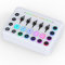 GEEKRIA Gaming Audio Mixer, Streaming RGB -PC -Mixer mit XLR -Mikrofonschnittstelle, individuelle Steuerung/Lautstärke Fader/Stummschalter/48V -Phantomleistung für Podcast/Aufnahme/Vocal/Game Voice