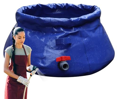 Vessie De Stockage D'eau, 200L Conteneur De Stockage D'eau D'urgence, Réservoir D'eau Pliable PVC Portable Sac Pour Transport De Liquides De Stockage Jardin Extérieur