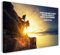 Printistico Leinwandbild (120x80cm) Berg, persönliche Entwicklung - Fotografie mit Nietzsche Spruch, echter Holz-Keilrahmen inkl. Aufhänger, handgefertigt in Deutschland