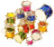 Cabilock 30pcs Christmas Drum Hanging Decor Weihnachtsbaumparty-verzierung (gemischter Stil)