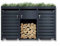 DWD® Garden Double Wheelie Bin Hideaway with Plant Roof 120L/240L Waste Bin Storage Shed w/Locking Doors Central Firewood Rack Store with Integrated Tool Compartment, Plant Roof Weather Proof Stylish