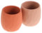 meanus Lot de 2 gobelets d'apprentissage en silicone pour enfants de 6 à 12 mois, minuscules gobelets ouverts, petite gourde d'entraînement pour bébés et tout-petits, avec marqueurs de capacité, lot