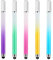Dimeho Lot de 5 stylets universels 2 en 1 pour écrans tactiles haute précision et sensibilité pour tablette, téléphone, smartphone et tous les appareils à écran tactile universel