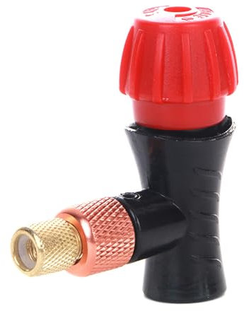 CO2 Luftpumpe Fahrrad, CO2 Fahrradpumpe mit Kartusche, CO2 Kartusche Fahrrad, Französisches Ventil Adapter für Mountain und Rennräder, Einfaches Und Schnelles Aufpumpen Von Fahrradreifen