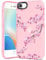 Kokaade for iPhone 7/8/SE Case for Women Girls - Cute Kawaii Peach Blossom Design Fashion Phone Cover Girly TPU Funda for iPhone 7/8/SE