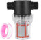 sourcing map Pressure Washer Filter 3/4 NPT Female Thread, Inline Mesh Strainer Attachment, Outlet for Pipe Strainer, Stainless Steel Screen with Sealant Tape (Size:200 Mesh)