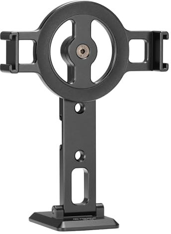 FANAUE Cell Phone Tripod Mount, Magnetic Aluminum Smartphone Stand Adapter with Cold Shoe Arca Swiss QR Base Plate,1/4 & 3/8'' Screw Phone Holder Mount for Video Live Streaming Vlogging