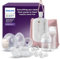 Philips AVENT Hands-Free-Milchpumpen-Starter-Set, Motor in Krankenhausqualität, spiegelt den Trinkrhythmus des Babys wider, bis zu 85 Pumpbewegungen pro Minute, Modell SCD553/11