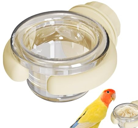 Bird Bowls, Parakeet Food Dish | Detachable Bird Feeding Plates | Watering Supplies, Chinchilla Cage Accessories, Small Animal Food Bowl for L