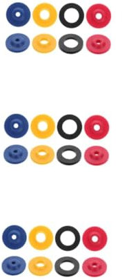 VALICLUD 3 Set Riduttore di Pressione per Doccia Tubo Flessibile Regolatore di Flusso per Doccia Guarnizione di Tenuta Guarnizione della Testa Sigillante Rondelle Assortite 8 Pezzi*3