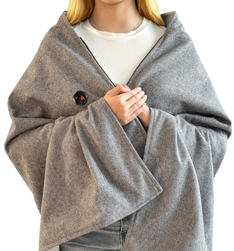 Heating Pad, Heated Shawl Wraps for Women,Portable Heated Shawl 29.53 × 57.09 (75x145CM) Extra Large XXXL, 3 Heating Levels Heat Pad, Gifts for Women and Mom