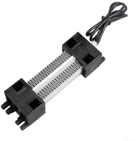 PTC Heater, 100W 12V AC/DC Insulated Ceramic Heating Element 113x35x26mm Constant Temperature Air Heater for Small Spaces