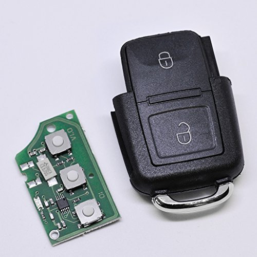 Auto Schlüssel Funk Fernbedienung 1x Gehäuse + 1x 434 MHz Sender Sendeeinheit 1J0959753AG + 1x Batterie