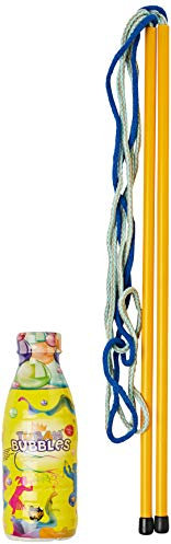 TUBAN Seifenblasen Set für Riesenseifenblasen – Seifenblasen – Schnur für Seifenblasen in Brillenform + 400 ml Seifenblasenflüssigkeit – Spielzeug für Kinder – Outdoor Seifenblasen Set