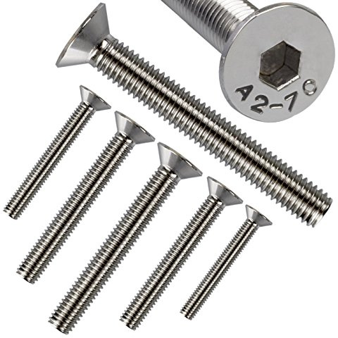 Stahlia Senkkopfschrauben M6 x 25 mm Edelstahl (10 Stück) Innensechskant Vollgewinde DIN 7991 Edelstahlschrauben Schrauben Set Senkschraube